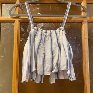 Open back cropped top